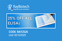 25% de descuento en todos los kits ELISA de Raybiotech
