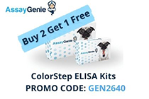 Compra dos kits ELISA ColorStep de Assay Genie y ll�vate un tercero gratis